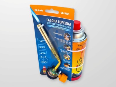 Горелка газова + пълнител 220гр. комплект